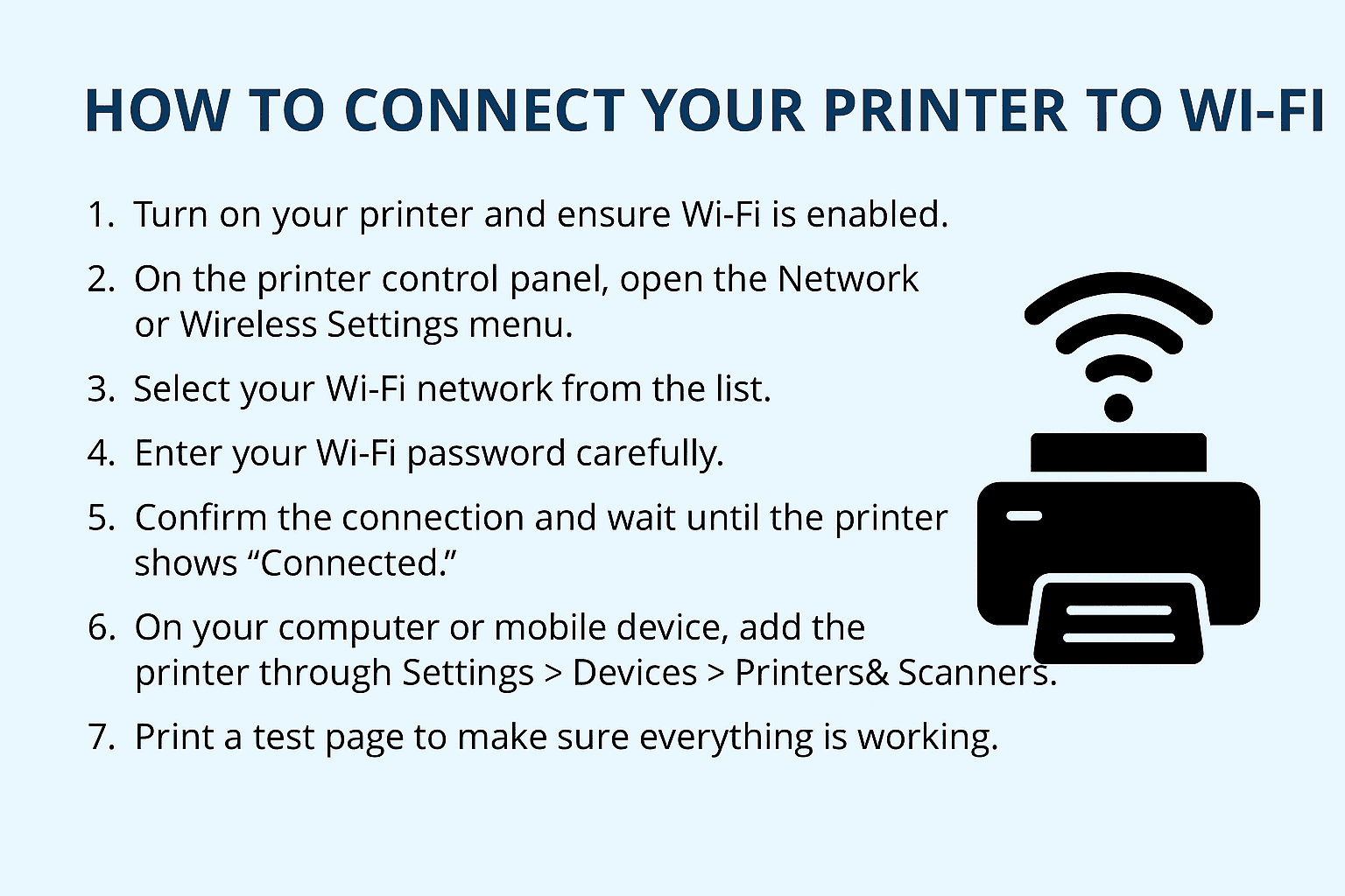 Pairing Your Printer with a Wireless Network